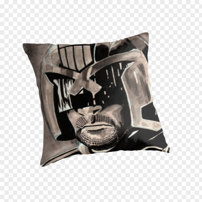 Judge Dredd Cushion Throw Pillows PNG
