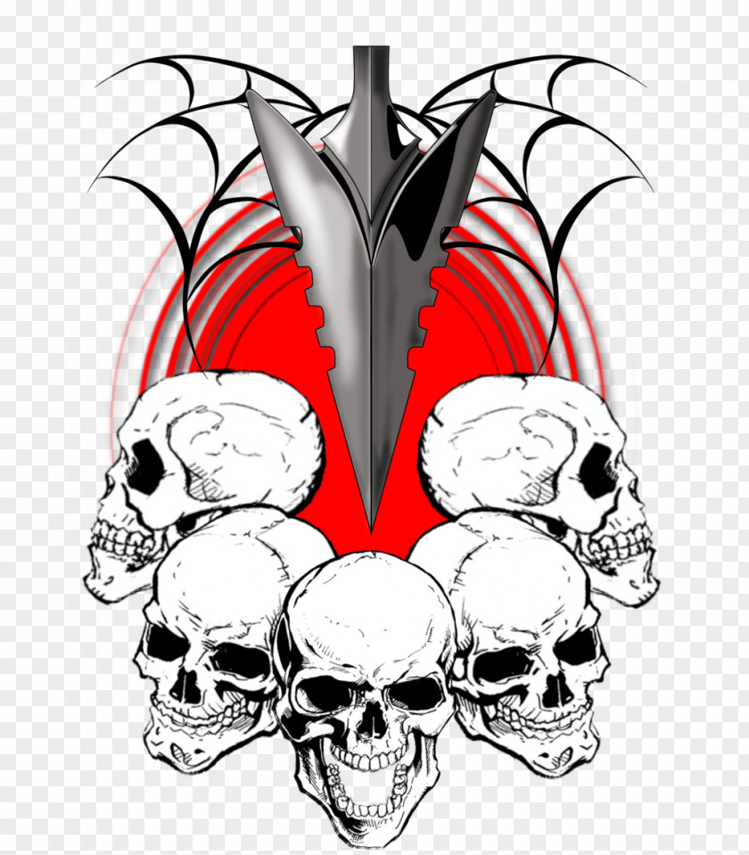 Skull Logo Arrowhead PNG