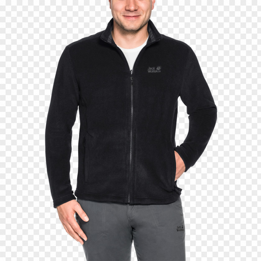 Black Jacket Sweater Sleeve Clothing Polo Shirt PNG