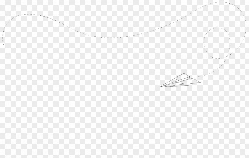 Paper Airplane White Line Angle PNG