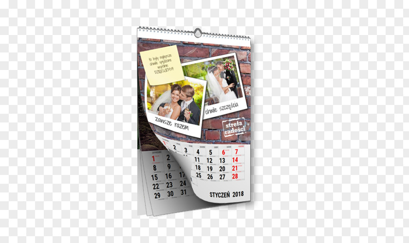 Watercolor Calendar Date Paperback Book Cover PNG
