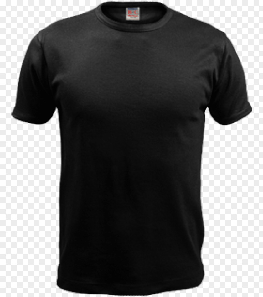 Black T-Shirt Image Printed T-shirt Under Armour Sleeve PNG