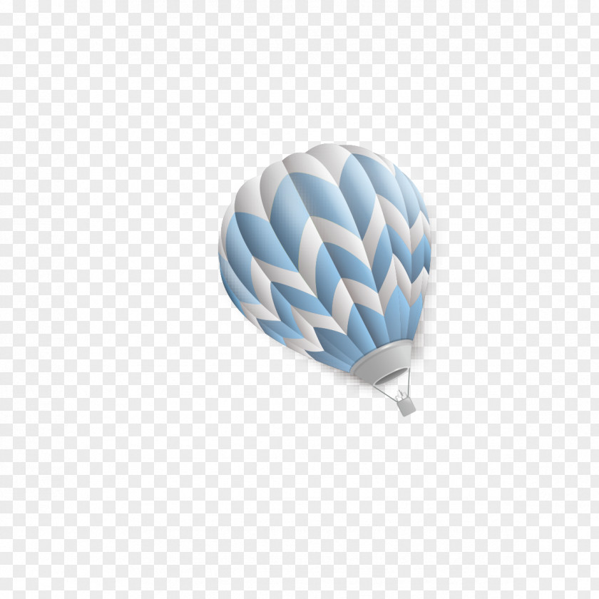 Blue Parachute Balloon Icon PNG