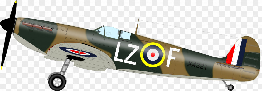 Airplane Second World War Supermarine Spitfire Fighter Aircraft Clip Art PNG