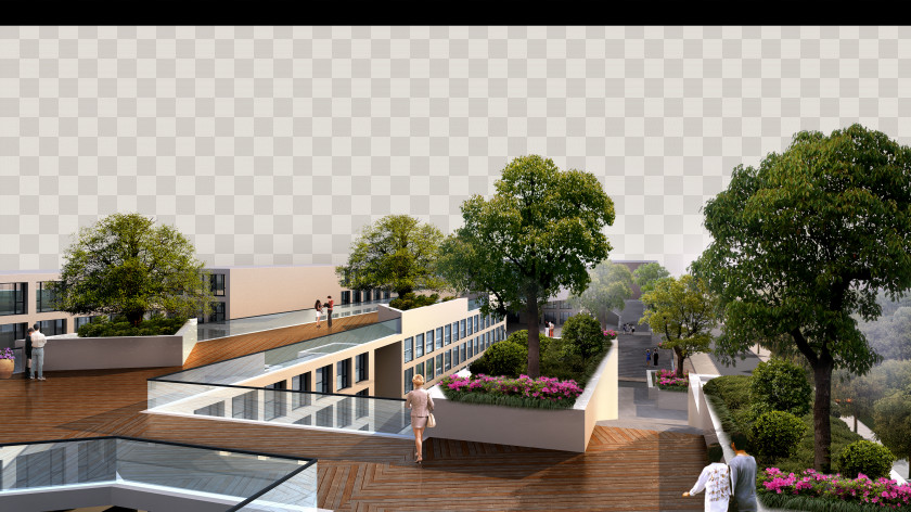 Balcony View Landscape Architecture Garden PNG