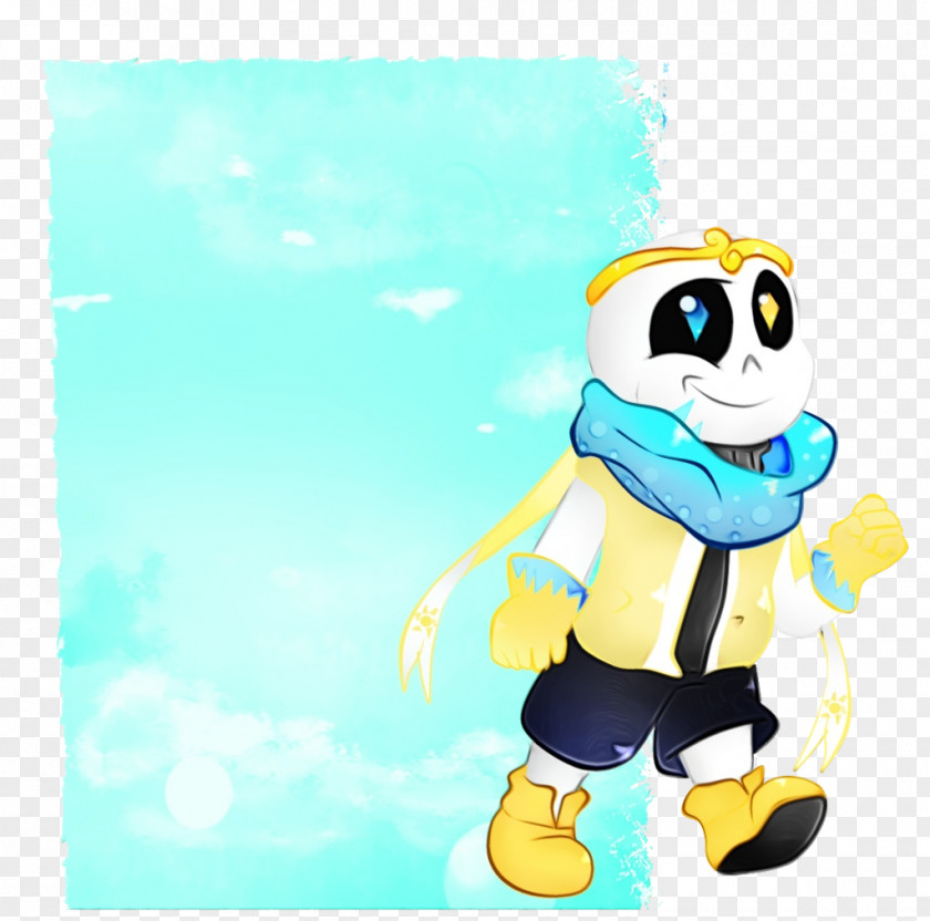 Character Undertale Watercolor Background PNG