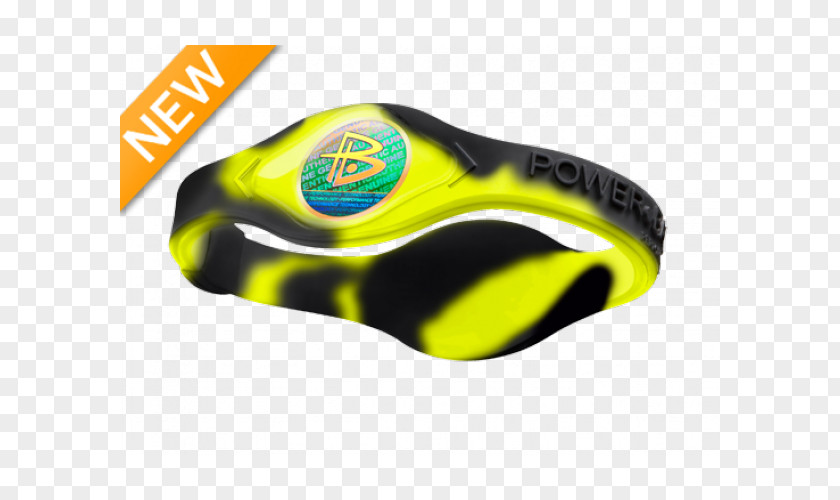 Yellow Swirl Power Balance Wristband Athlete Silicone Goggles PNG