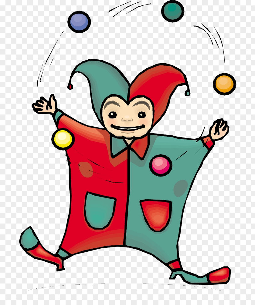 Clown Juggling Club Ball Clip Art PNG