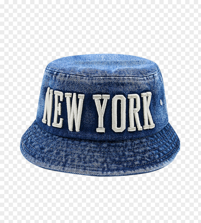 Hat Bucket Denim Embroidery Cap M PNG