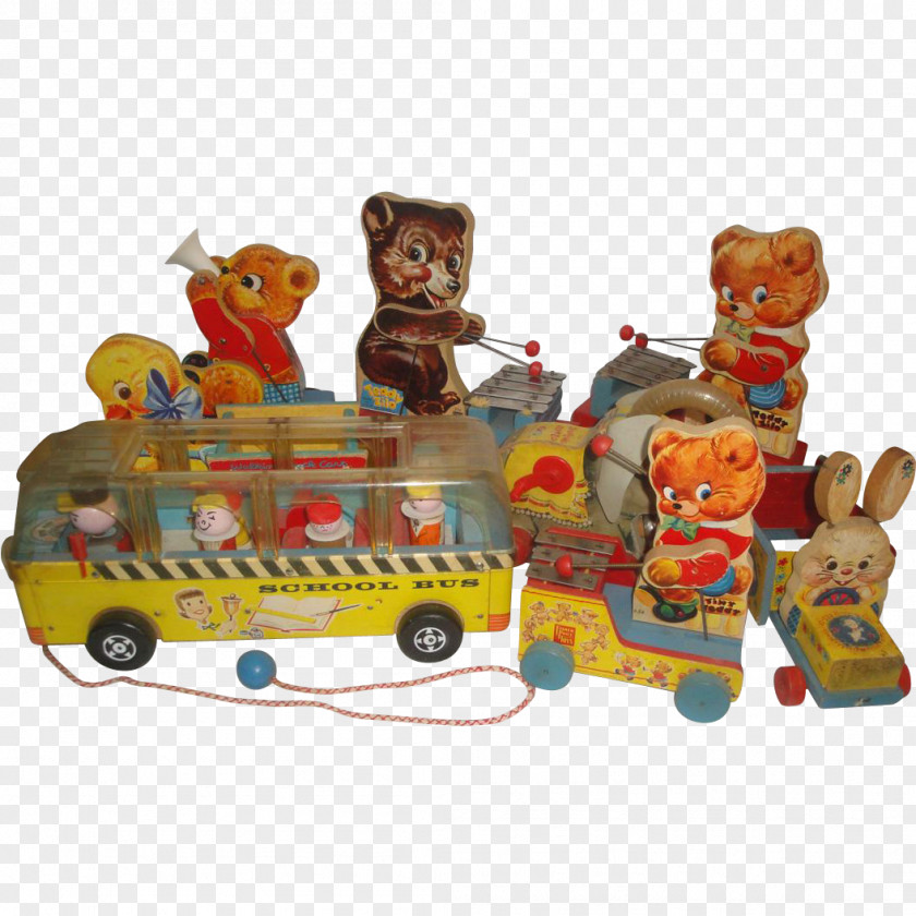 Ol Old School Bus Driver Figurine Product PNG