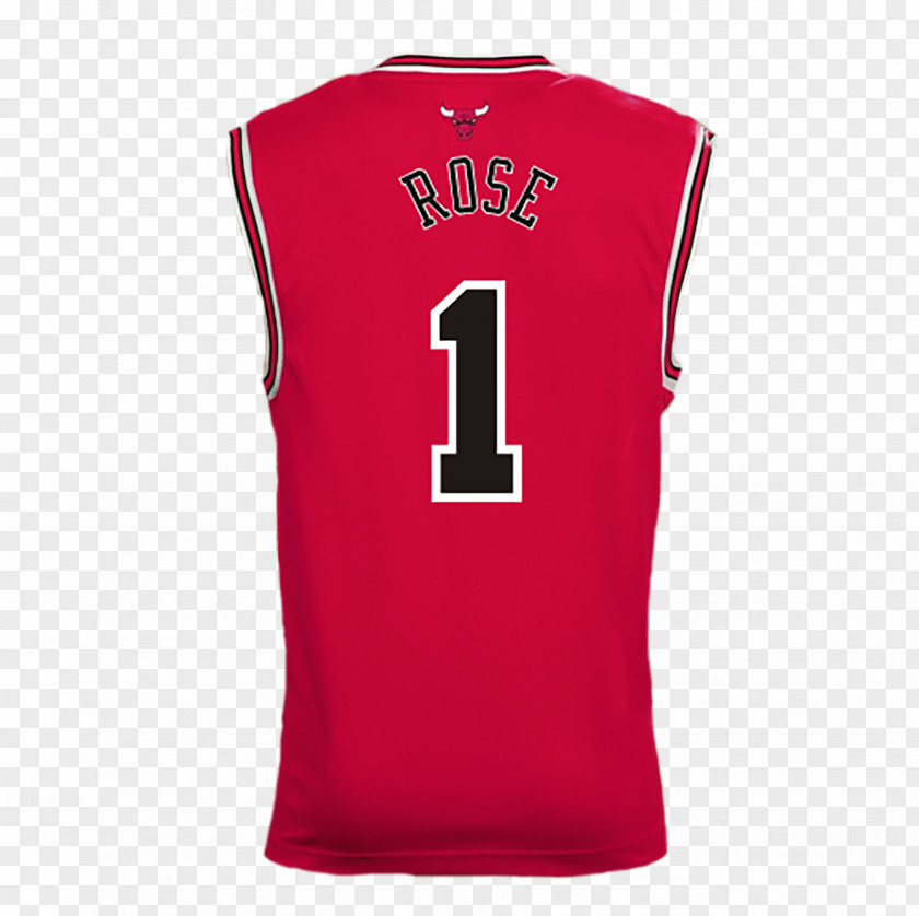 T-shirt Sports Fan Jersey Chicago Bulls Sleeveless Shirt PNG