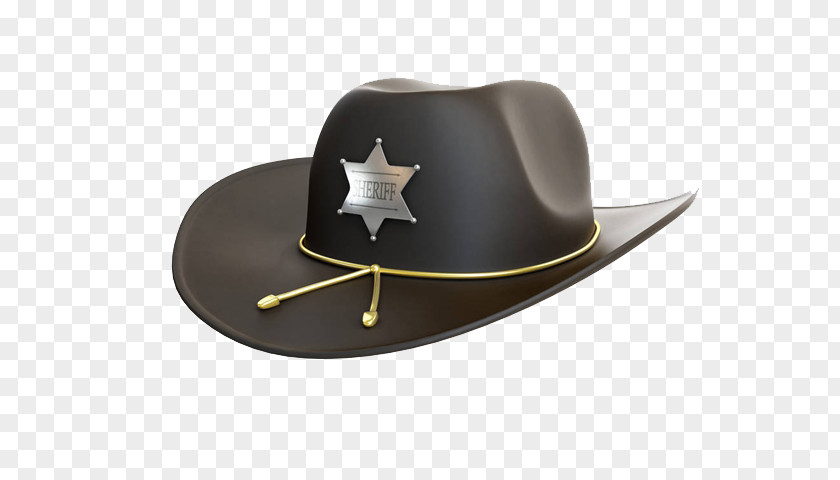 Brown Black Police Hat Sheriff Stock Photography Royalty-free PNG