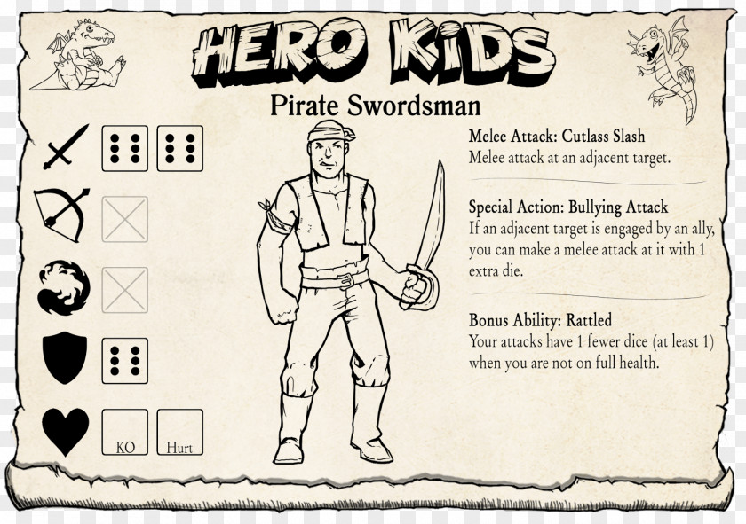 Pirate Kids Role-playing Game Video Board PNG