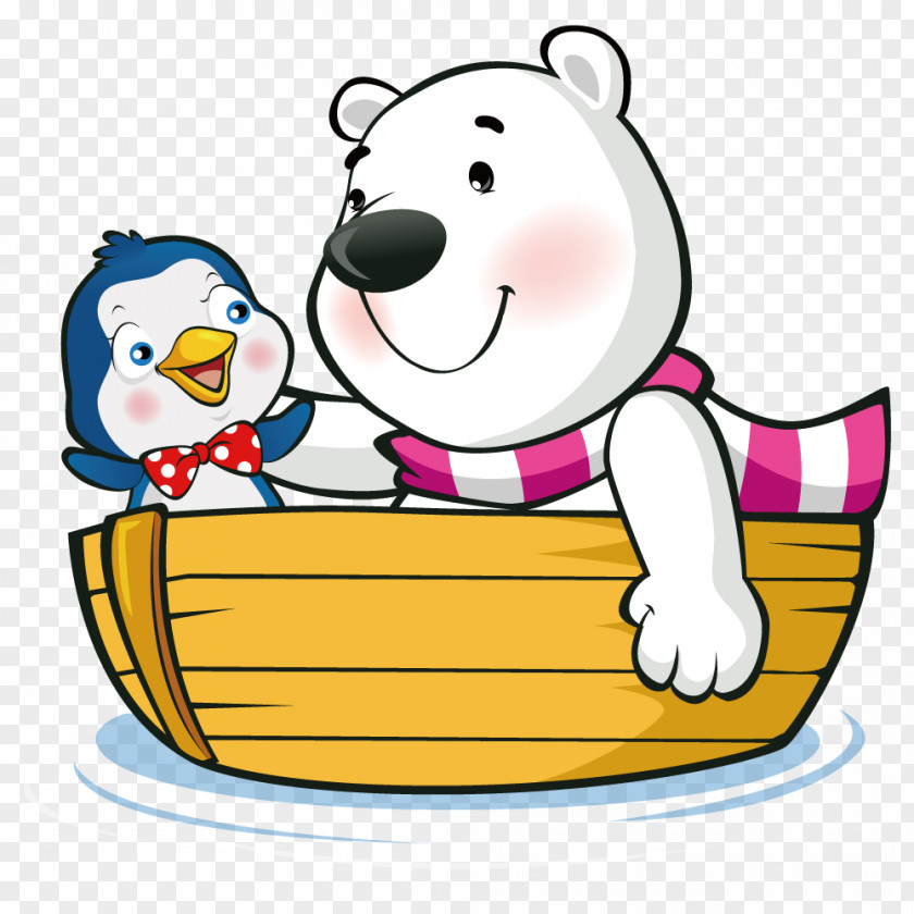 Polar Bears And Penguins Aboard IPhone 4 High-definition Television Wallpaper PNG