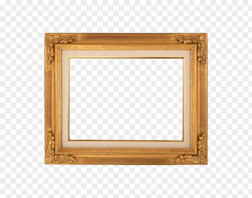 Yellow And Black Frame Picture Lamination Mirror Framing Wallpaper PNG