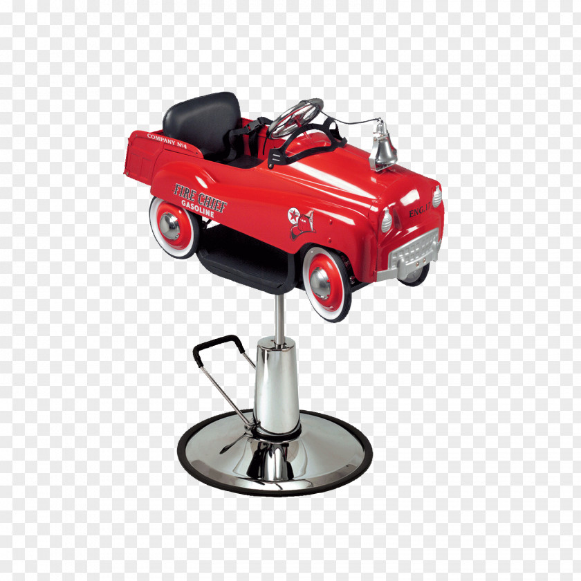 Fire Truck Barber Chair Beauty Parlour Child PNG