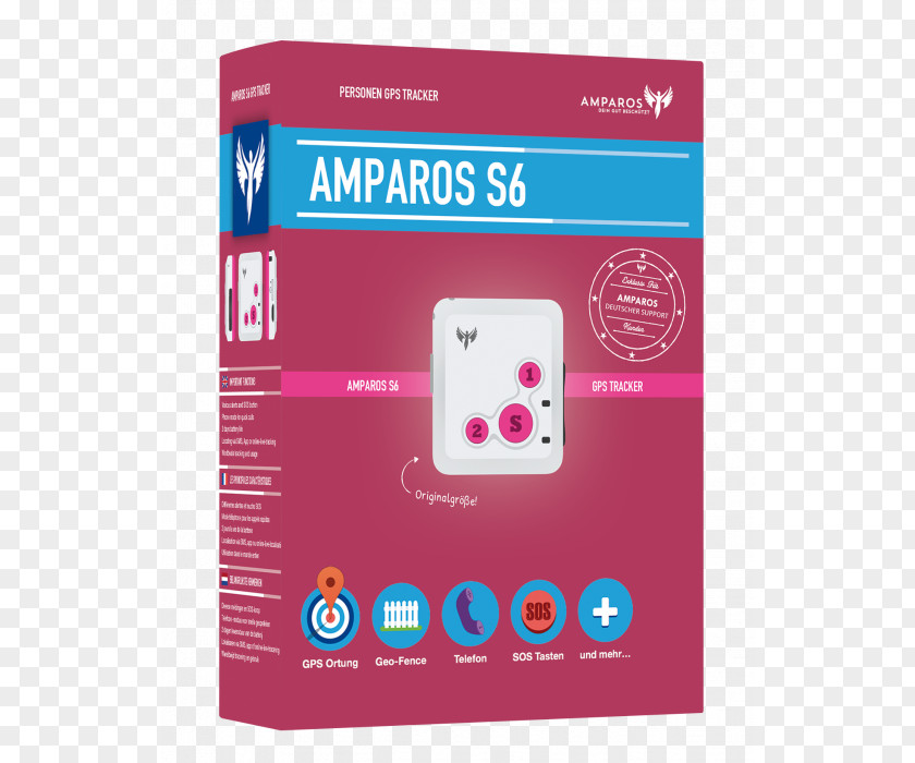 Pink Box GPS Tracking Unit Global Positioning System General Packet Radio Service Amparos GmbH SMS PNG