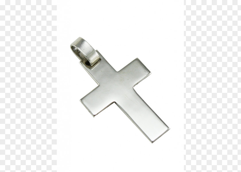 Silver Cross Medal Locket PNG