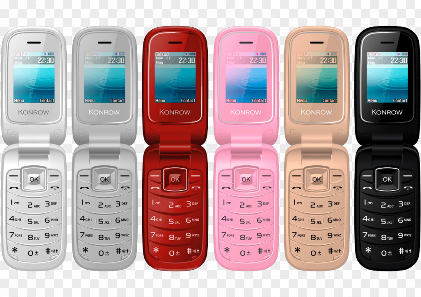Téléphone à Clapet Argent Konrow K Flip Móvil Dorado Flipo, Dual SIM, BílýSmartphone Feature Phone Smartphone K-flip PNG