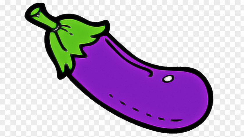 Violet Purple Cartoon Eggplant Plant PNG