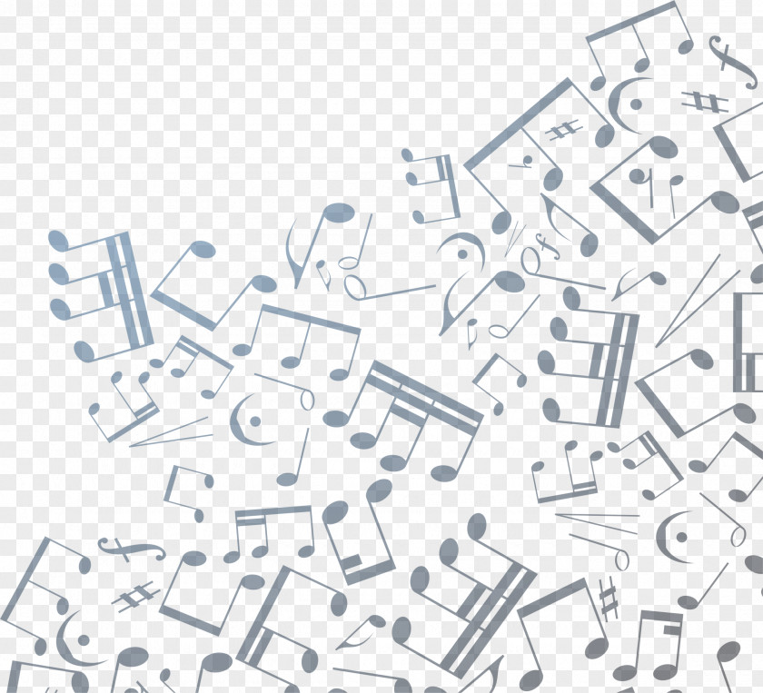 Blue Brief Notes Background Musical Note PNG
