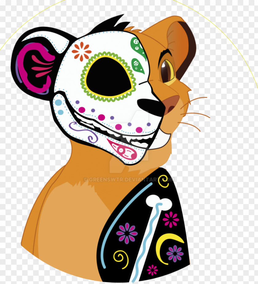 Dia Los Muertos Whiskers Clip Art Illustration Dog Headgear PNG