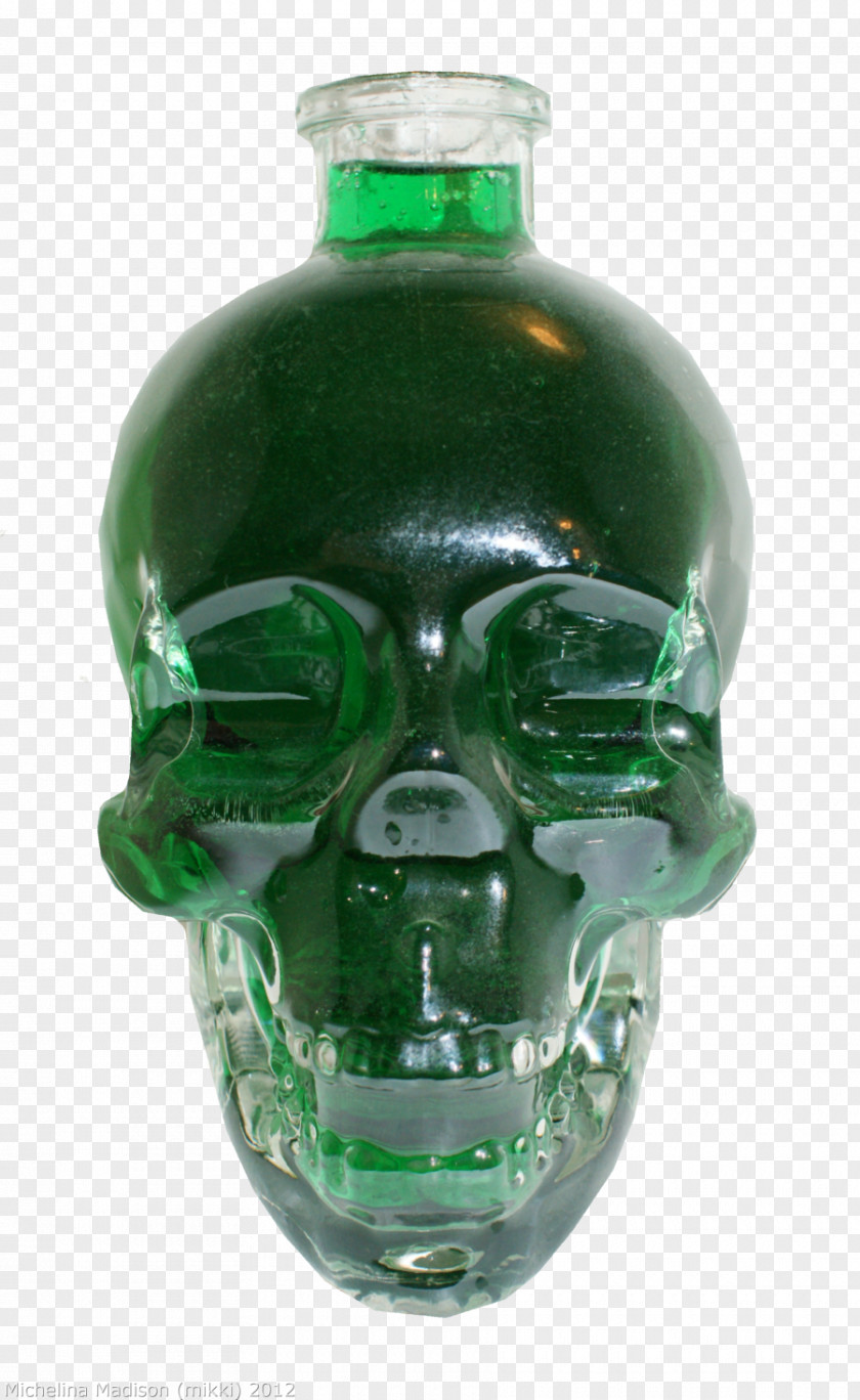 Green Fire Glass Bottle Bone PNG