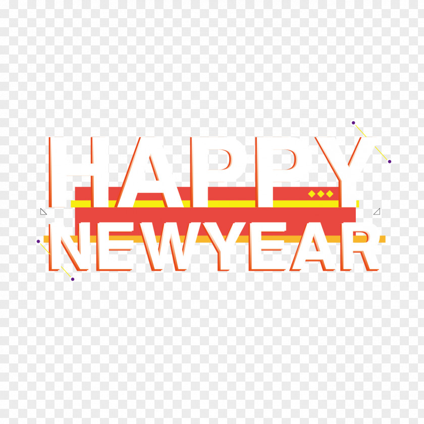 Happy New Year Poster Material PNG
