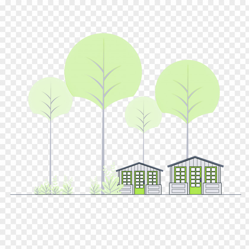 Leaf Tree Green Text Branching PNG