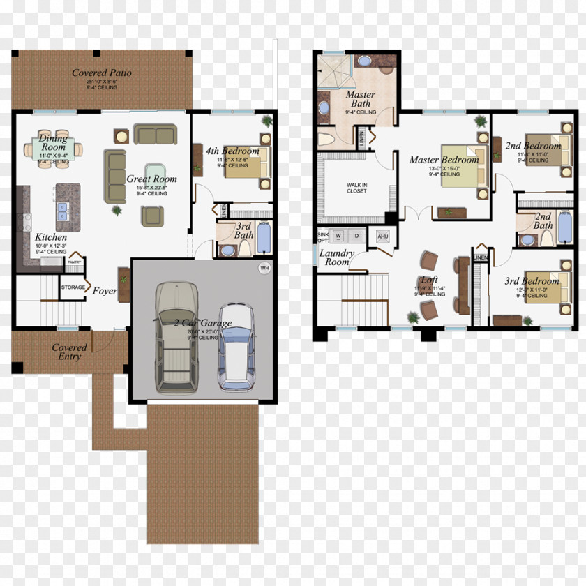 Real Estate Floor Plan Delray Beach House PNG