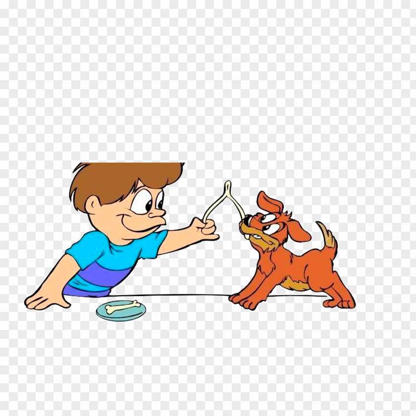 A Little Boy Playing With Puppy Dog Canidae Clip Art PNG