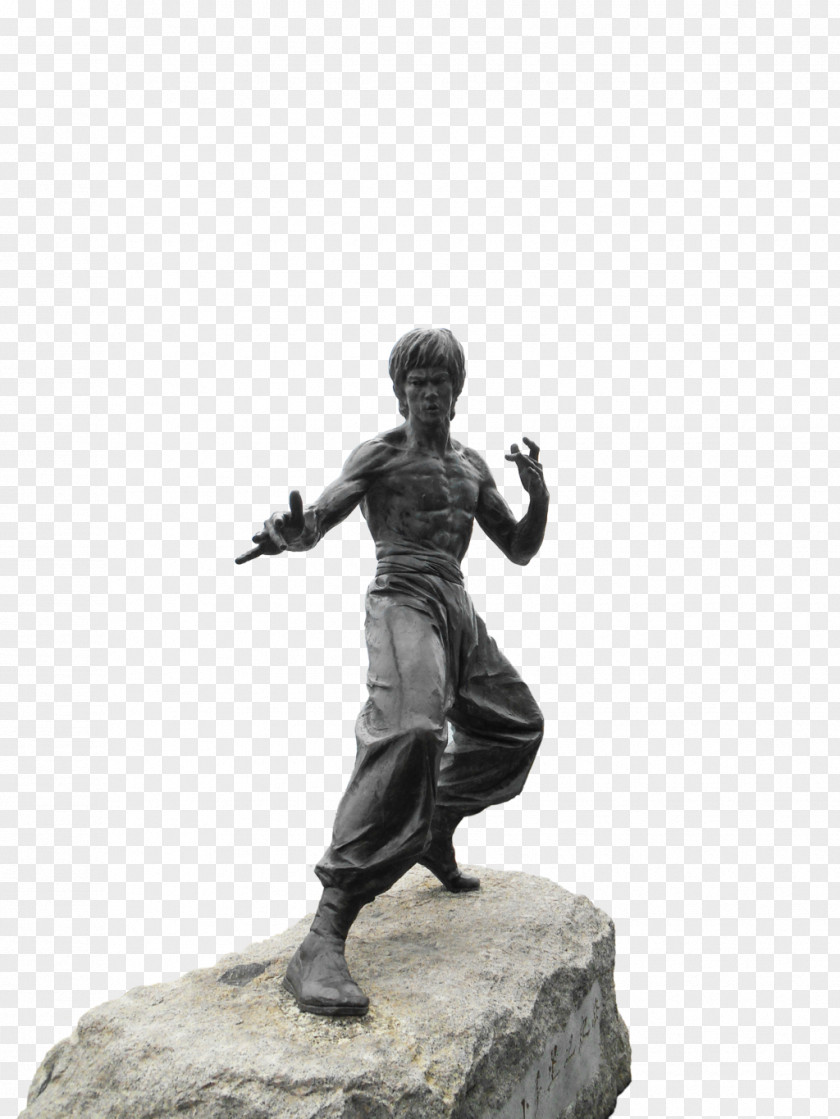 Bruce Lee Statue Of Bronze Sculpture Monument PNG