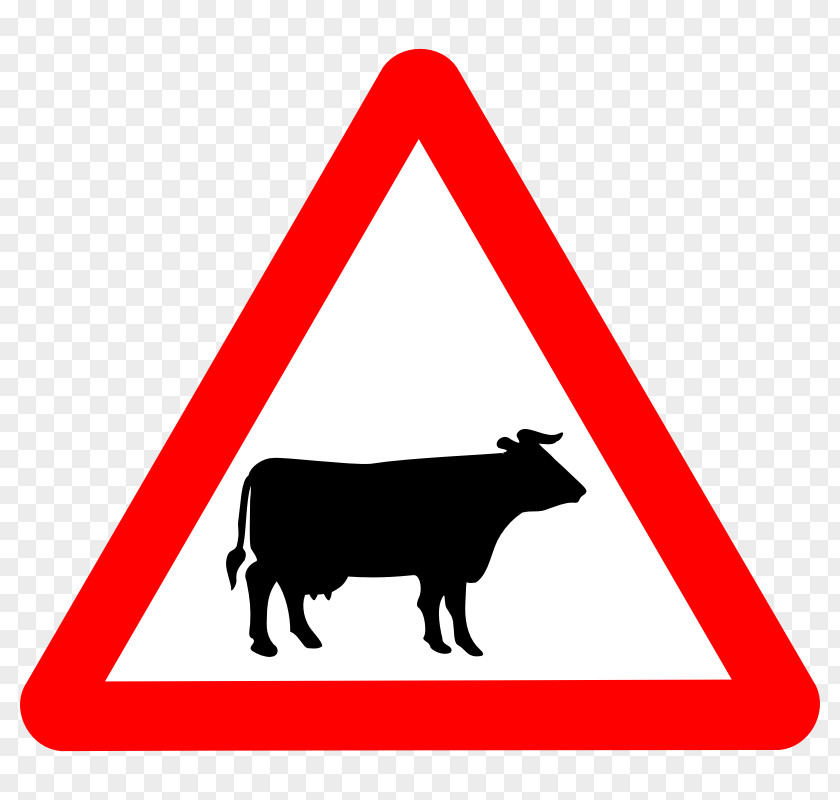 Cattle Images The Highway Code Traffic Sign Road Warning PNG