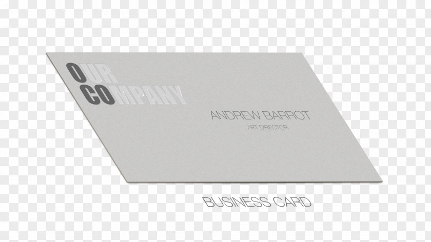 Clean Business Card Brand Font PNG