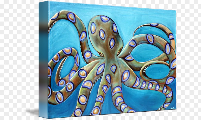 Greater Blueringed Octopus Art Cephalopod Turquoise PNG
