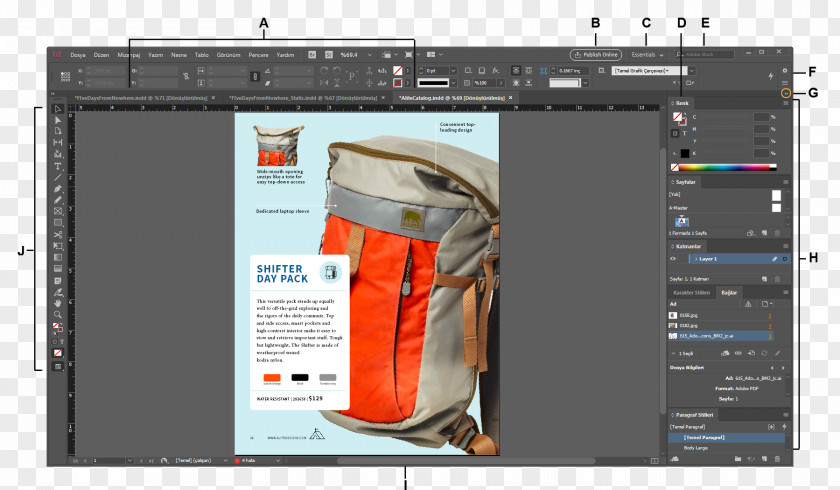 Indd Adobe InDesign Window Workspace Creative Cloud PNG