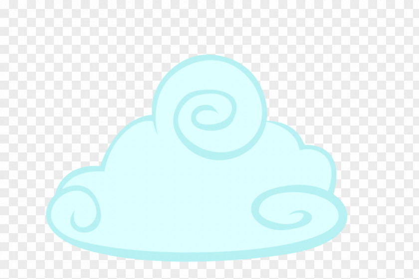 Cartoon Cloud Turquoise Teal PNG