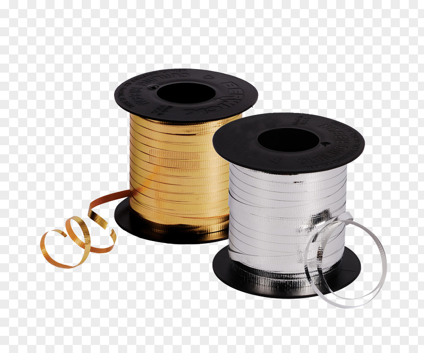 Curl Paper Metallic Color Packaging And Labeling Ribbon PNG