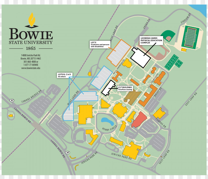 Campus Bowie State University Map Urban Design PNG