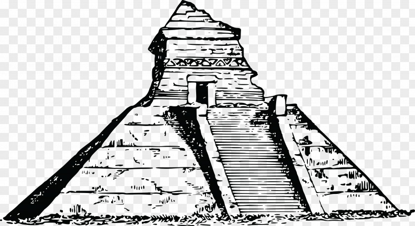 Pyramids Vector Mesoamerican Mexico City Chichen Itza Maya Civilization Egyptian PNG