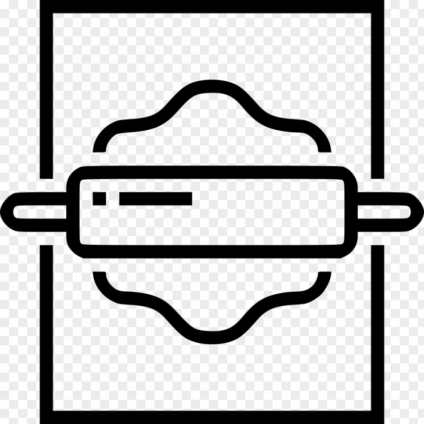 Rolling Pin Line Art Rectangle Clip PNG