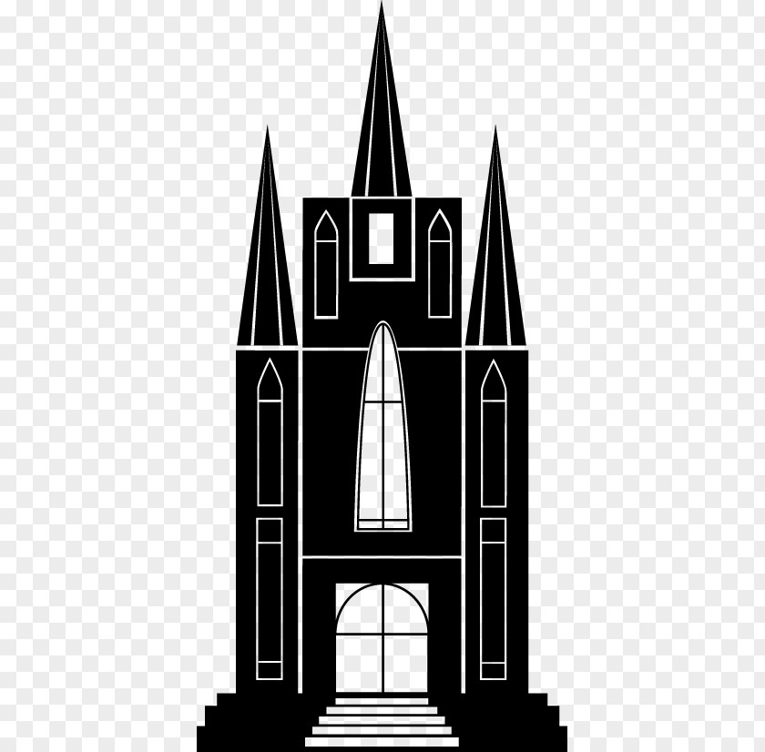 Catholic Church Silhouette Vector Material Architecture Download PNG