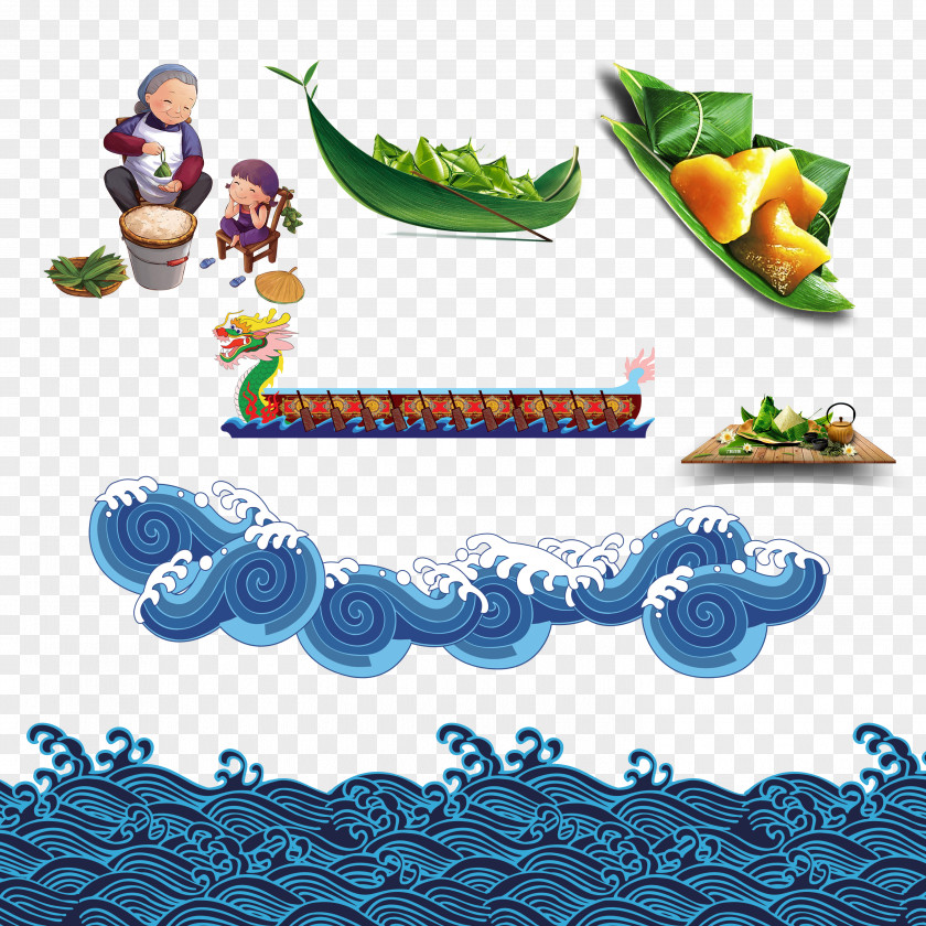 Chinese Elements Zongzi Dragon Boat Festival U7aefu5348 PNG