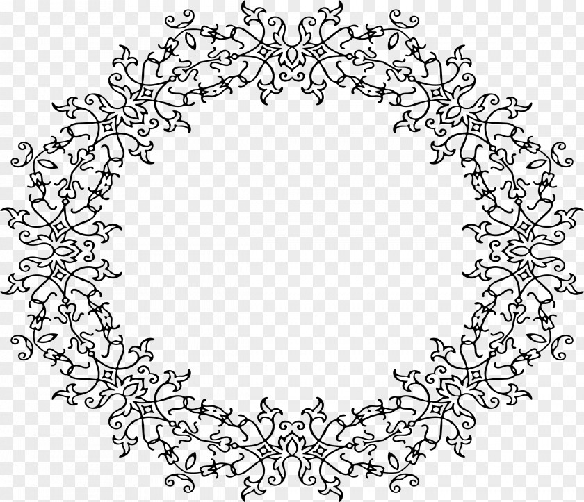 Continental Circular Border Ornamentation Inkscape Ellipse Line Art Clip PNG