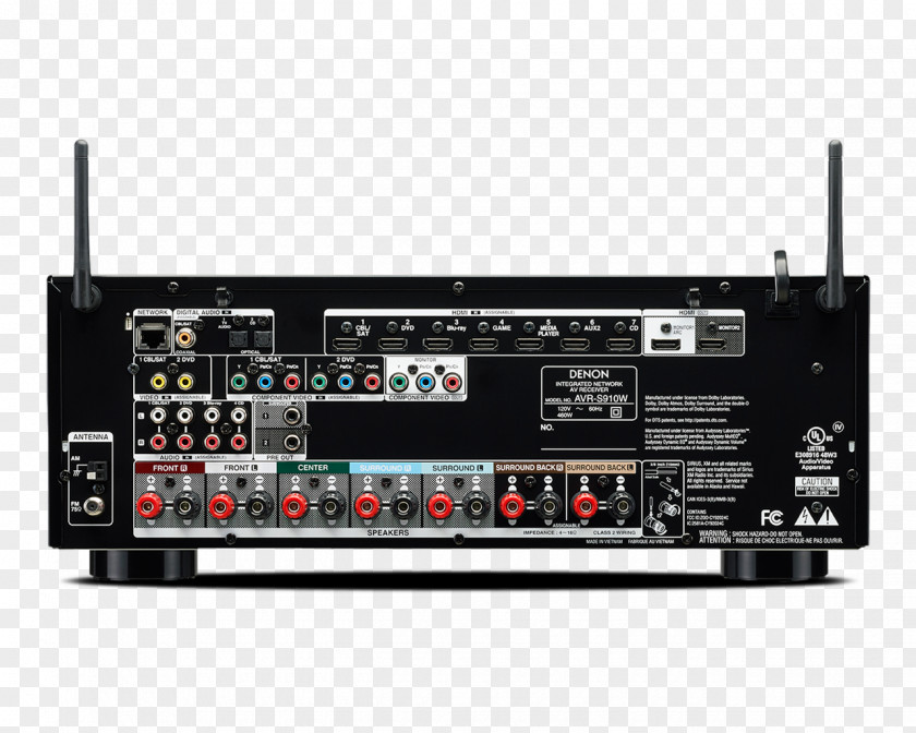 Docks AV Receiver Denon AVR-X2300W 4K Resolution Radio PNG