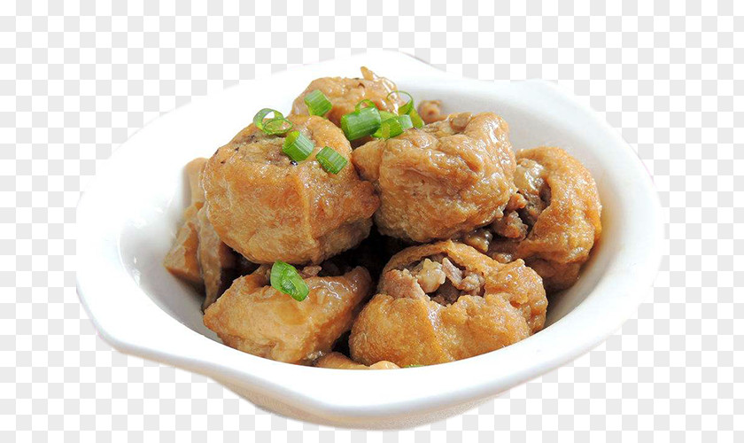 Oil Tofu Meat Ganmodoki Stuffing Yong Tau Foo Karaage PNG