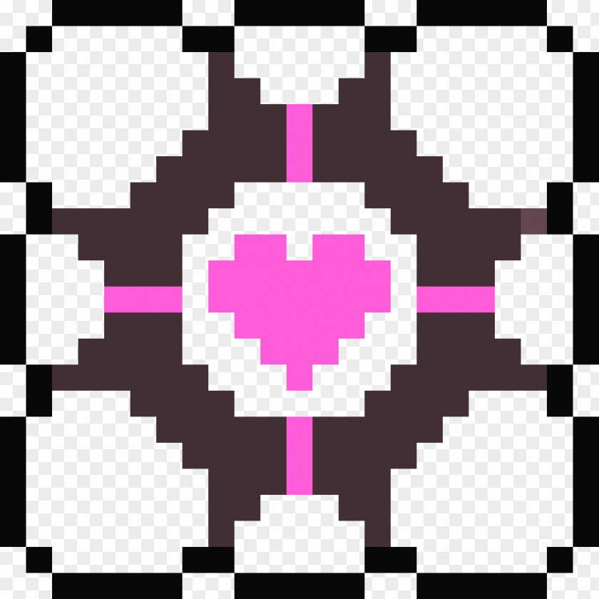 Portal Pixel Art Bead Cross-stitch PNG