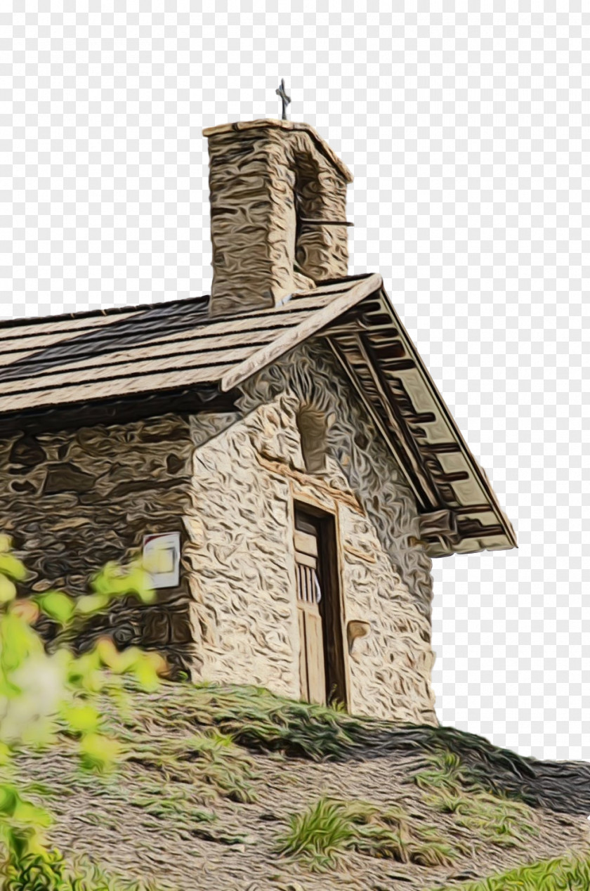 Rock Stone Wall Property Chapel Roof House Cottage PNG
