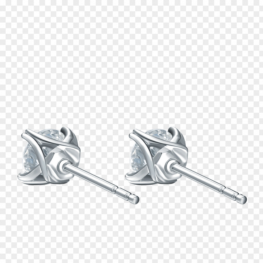 Silver Earring Body Jewellery PNG