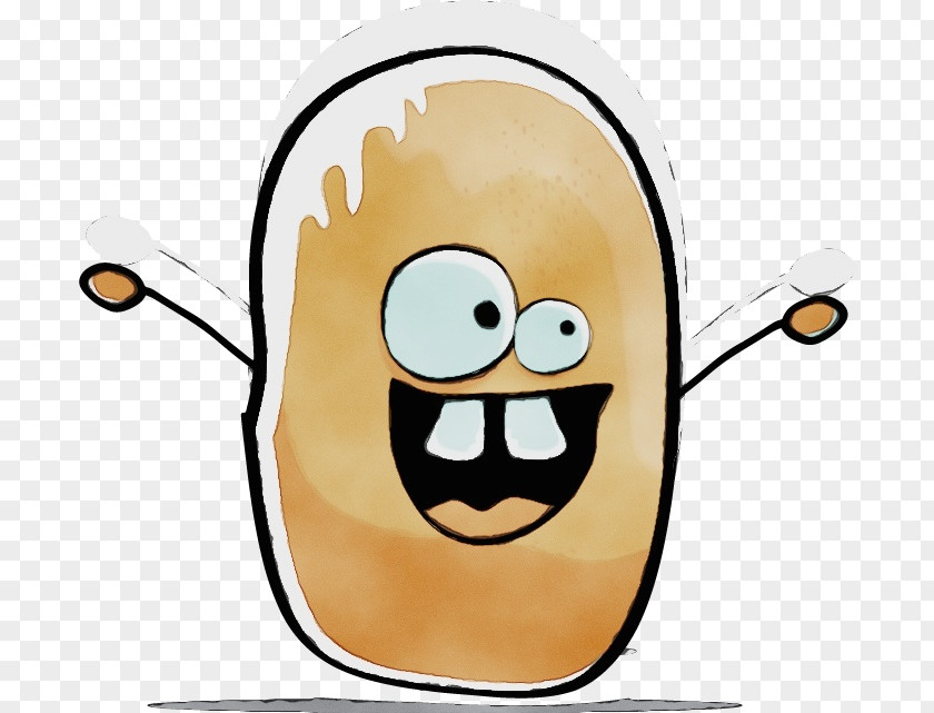 Spoon Potato Cartoon Clip Art Nose Smile PNG